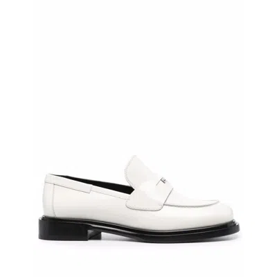Ferragamo Ladies White Loafers