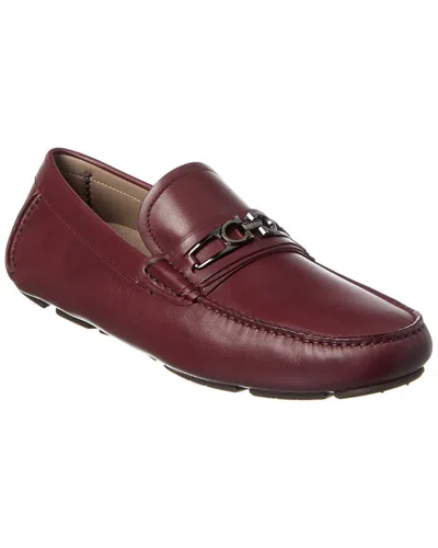 Ferragamo Lagos Leather Loafer In Purple