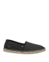Ferragamo Lamar Man Espadrilles Black Size 9 Calfskin In Black