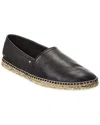 Ferragamo Man Espadrilles Black Size 9 Leather In Black