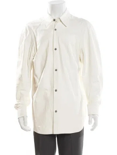 Pre-owned Ferragamo Lamb Leather Jacket In Neutral