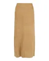 Ferragamo Lambskin Leather Pencil Skirt In Multi