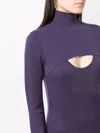Ferragamo Lamé Wool Midi Dress In Purple