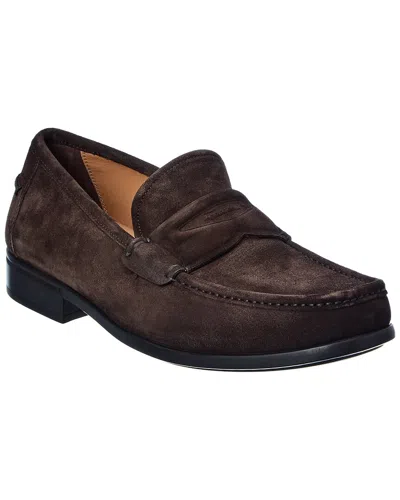 Ferragamo Lanzarote Suede Loafers In Purple