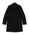 Ferragamo Lapel Button Coat In Black