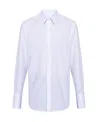 Ferragamo Lapel Long-sleeved Shirt In White