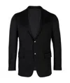 Ferragamo Lapel Suit Jacket In Black