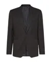 Ferragamo Lapel Suit Jacket In Black