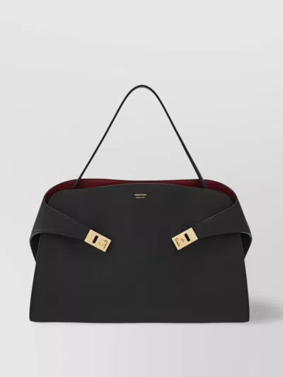 FERRAGAMO LARGE BICOLOR SHOULDER BAG