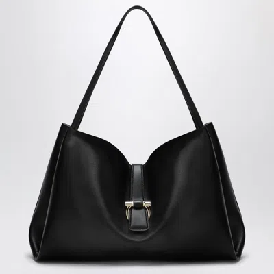 Ferragamo Large Black Leather Tote Bag Women