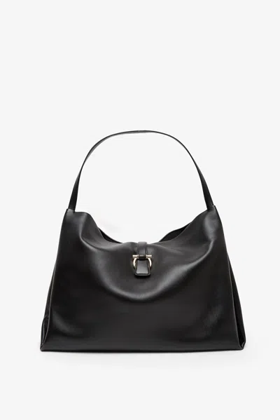Ferragamo Large Tote Bag In Black