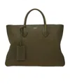 Ferragamo Large Dual-handle Shoulder Bag In Green