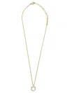 Ferragamo Gold-colored Necklace With Gancini Charm In Gold
