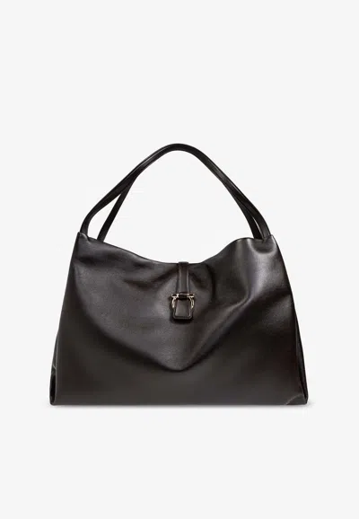 Ferragamo Large Tote Bag In Black