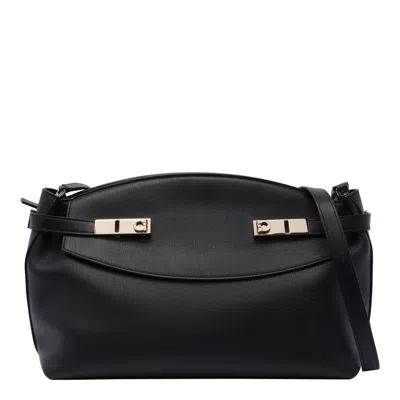 FERRAGAMO LARGE HUG CLUTCH