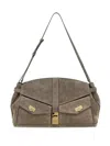 Ferragamo Hug Multipocket L Gray Shoulder Bag In Grey