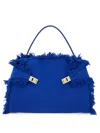 Ferragamo Hug Soft (l) Shoulder Bags Blue In Blue
