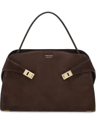 FERRAGAMO LARGE SOFT HUG SHOULDER BAG