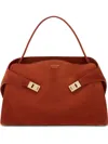Ferragamo Large Soft Hug Shoulder Bag In Red