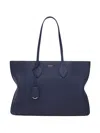 Ferragamo Large Star-shaped Top-zip Tote Bag In Blue