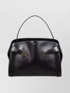 Ferragamo Maxi Grain Bicolor Structured Shoulder Bag