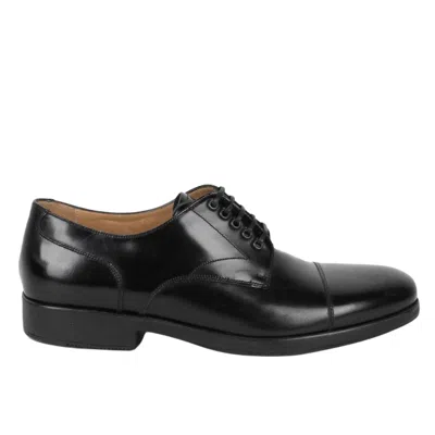 Ferragamo Man Lace-up Shoes Black Size 7 Leather