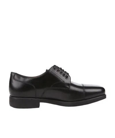 Ferragamo Larry Series Business Casual Shoes In Black
