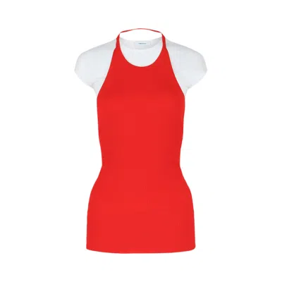 Pre-owned Ferragamo Laye Top 'red' | Women's Size Xl