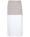 Ferragamo Layered Panel Midi Skirt In Multi