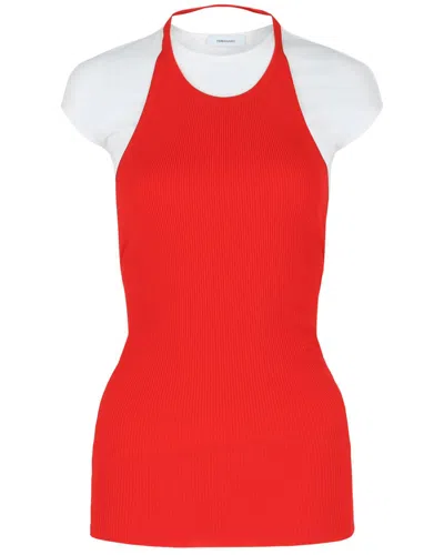 Ferragamo Layered Top In Red
