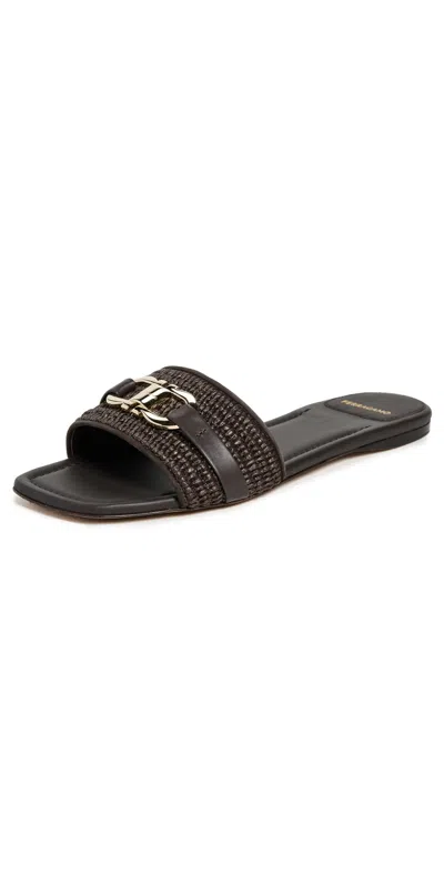 Ferragamo Leah Sandals T Moro/testa Di Moro