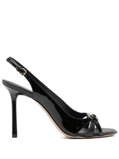 Ferragamo New Vara Buckle Slingback In Black