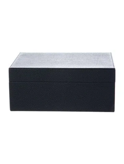 Pre-owned Ferragamo Leather Accessories Box In Blue