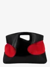 Ferragamo Leather And Canvas Handbag With Cut-out Details