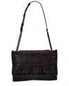 Ferragamo Leather & Suede Shoulder Bag In Black