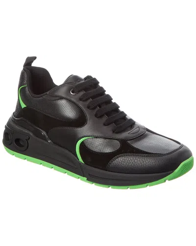FERRAGAMO FERRAGAMO LEATHER & SUEDE SNEAKER