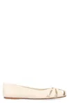 Ferragamo Leather Ballet Flats In Multi