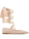 Ferragamo Women Carice Ballet Flat With Ankle Ribbon