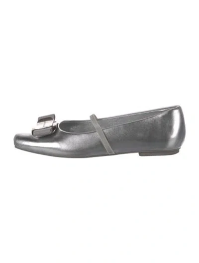 Pre-owned Ferragamo Leather Ballet Flats