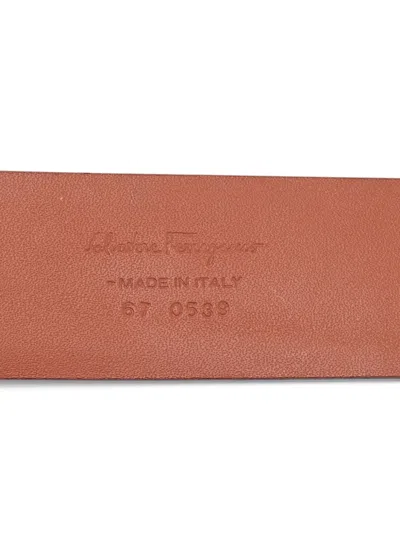 Pre-owned Ferragamo Leather Belt In Brown
