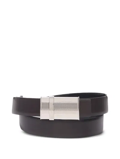 Ferragamo Leather Belt In Animal Print