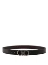 Ferragamo Men Gancini Adjustable And Reversible Belt