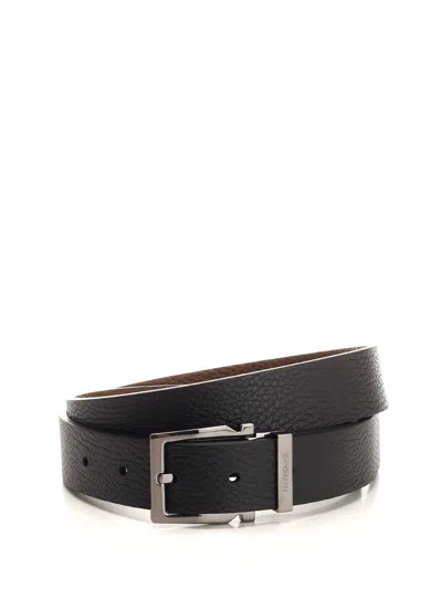 Ferragamo Leather Belt Belts Black