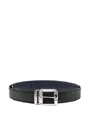 Ferragamo Leather Belt In Black