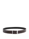 Ferragamo Leather Belt In Brown