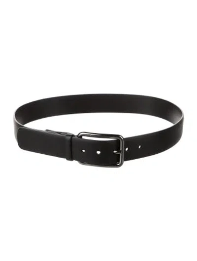 Pre-owned Ferragamo Leather Belt In Black