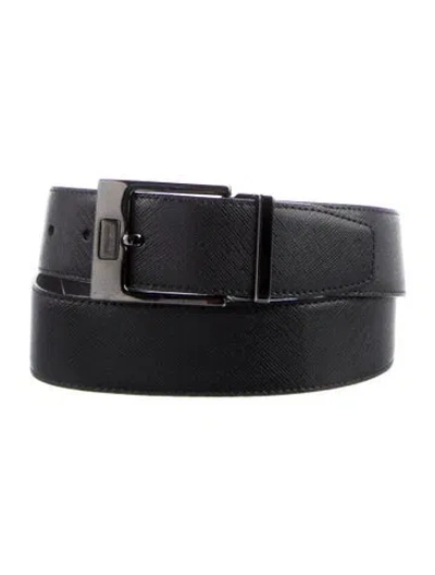 Pre-owned Ferragamo Leather Belt In Black