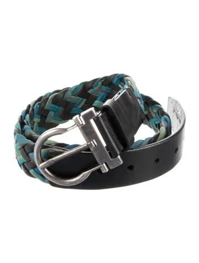 Pre-owned Ferragamo Leather Belt In Black