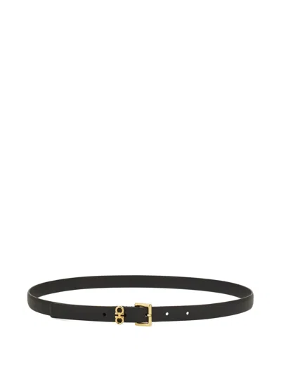 Ferragamo Leather Belt In Transparent