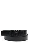 Ferragamo Leather Belt In Black